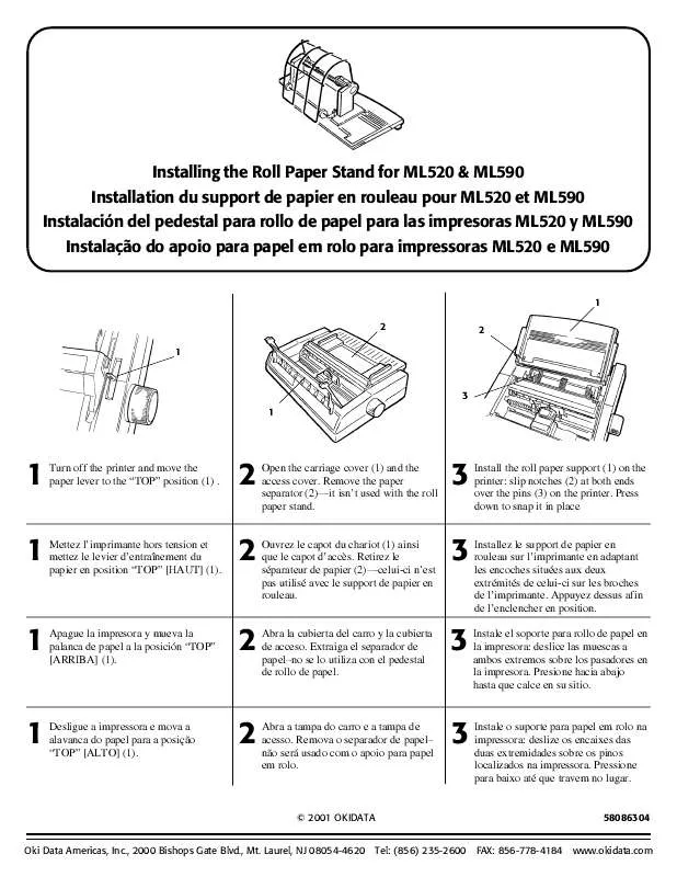 Mode d'emploi OKI ML 520N