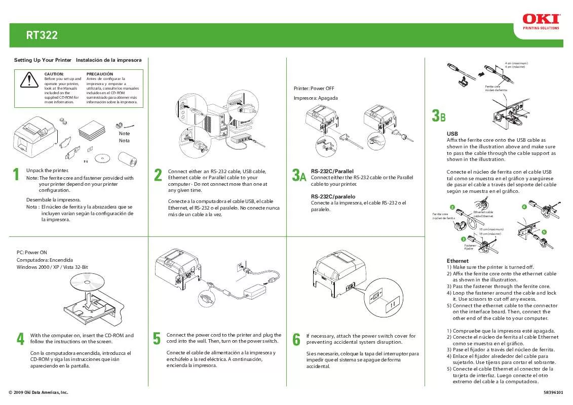 Mode d'emploi OKI RT322