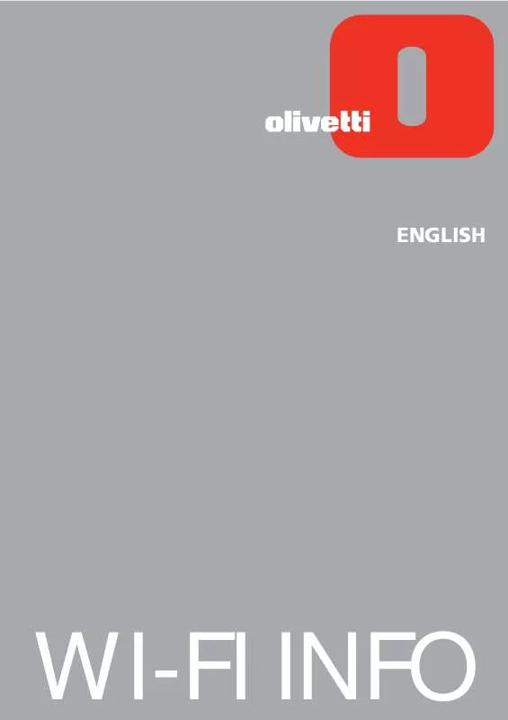 Mode d'emploi OLIVETTI ANY_WAY WIFI