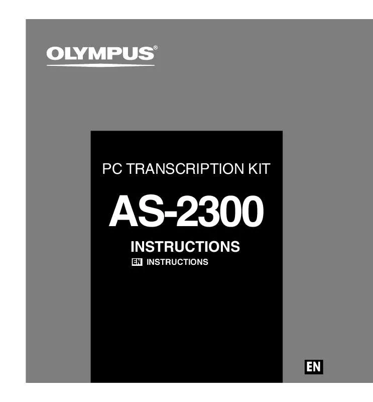 Mode d'emploi OLYMPUS AS-2300