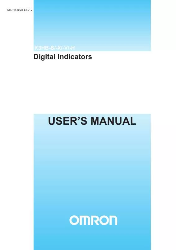 Mode d'emploi OMRON K3HB-H