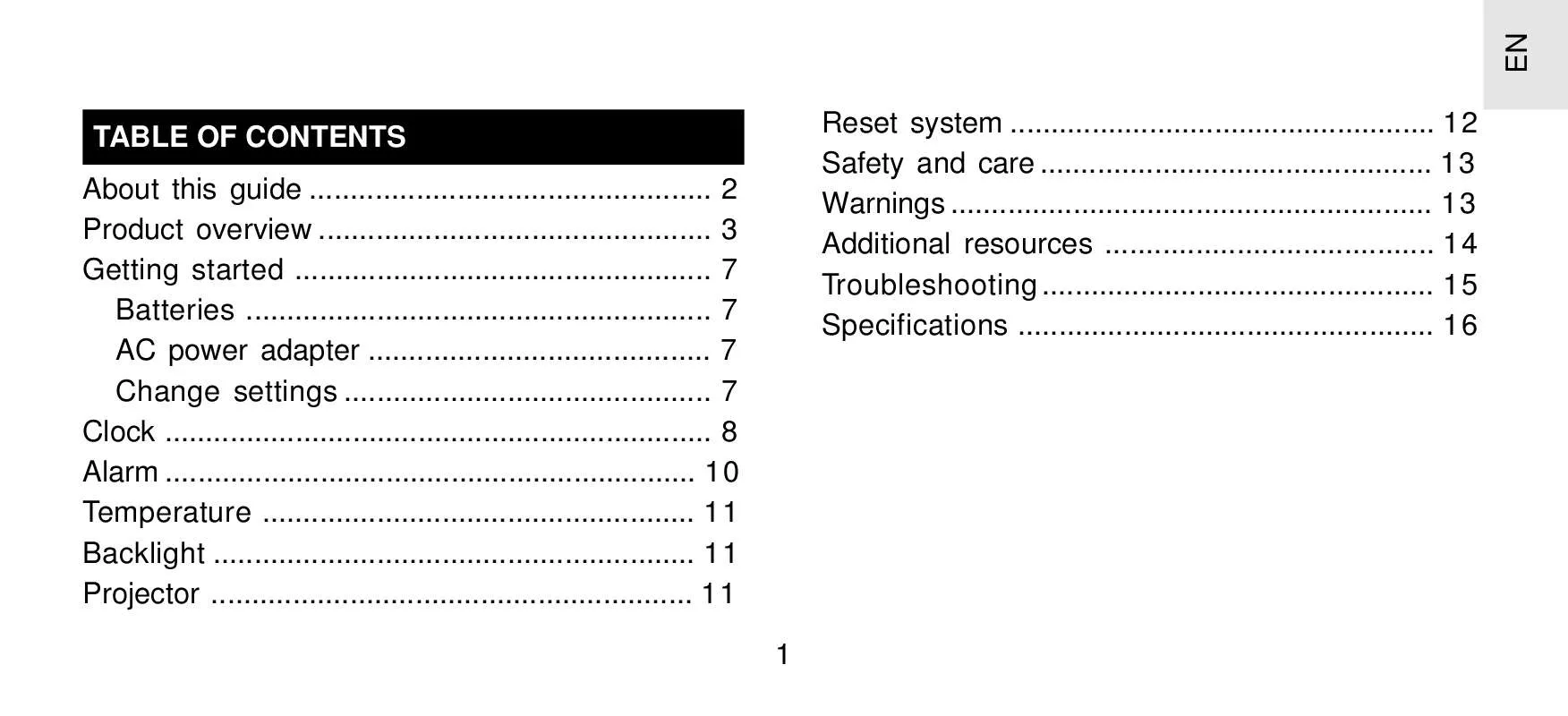 Mode d'emploi OREGON SCIENTIFIC FAP101