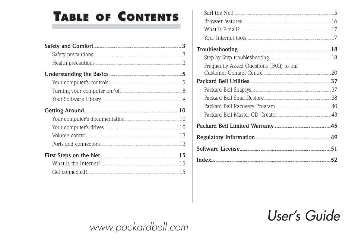 Mode d'emploi PACKARD BELL IMEDIA MC 9094