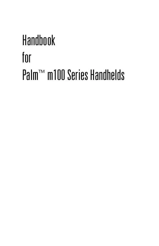 Mode d'emploi PALM M105