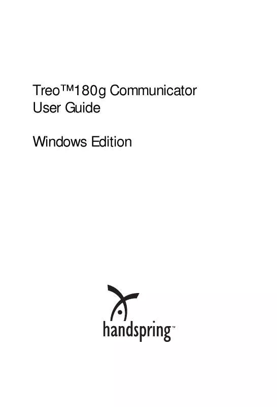 Mode d'emploi PALM TREO 180G