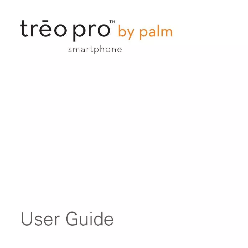 Mode d'emploi PALM TREO PRO T850