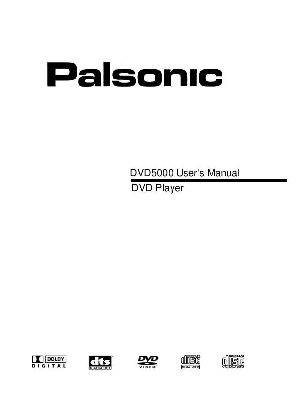 Mode d'emploi PALSONIC DVD5000