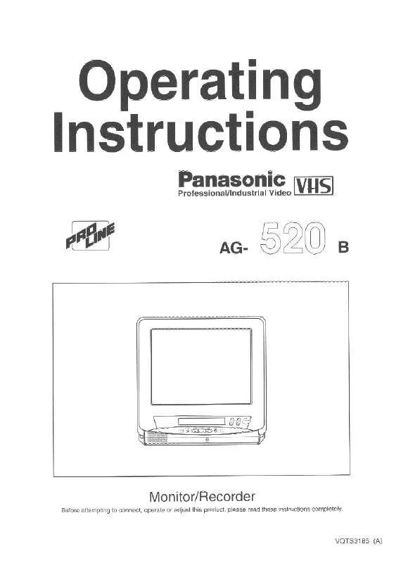 Mode d'emploi PANASONIC AG-520B