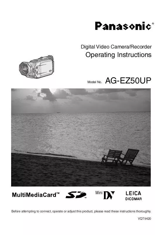 Mode d'emploi PANASONIC AG-EZ50U