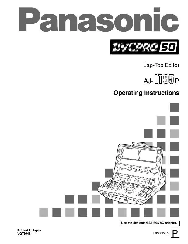 Mode d'emploi PANASONIC AJ-LT95