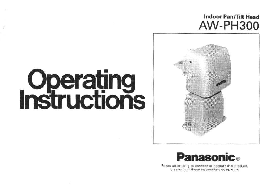 Mode d'emploi PANASONIC AW-PH300