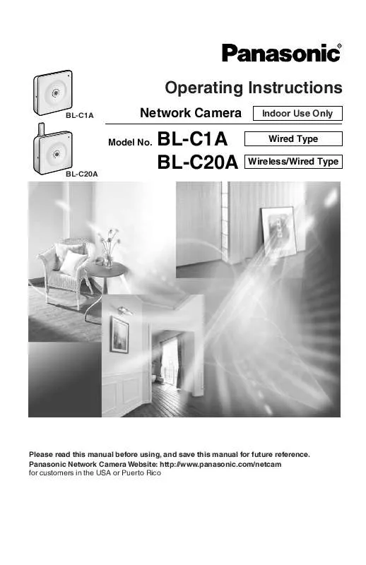 Mode d'emploi PANASONIC BL-C1A