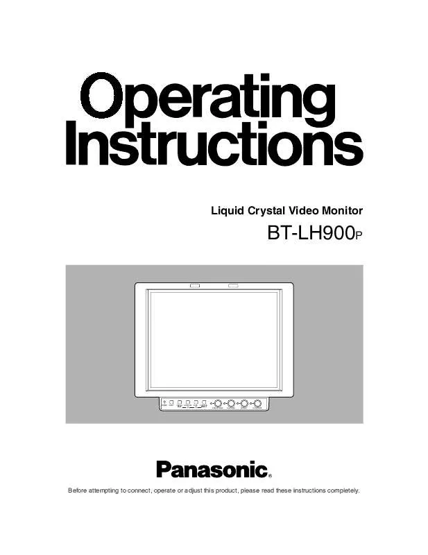 Mode d'emploi PANASONIC BT-LH900