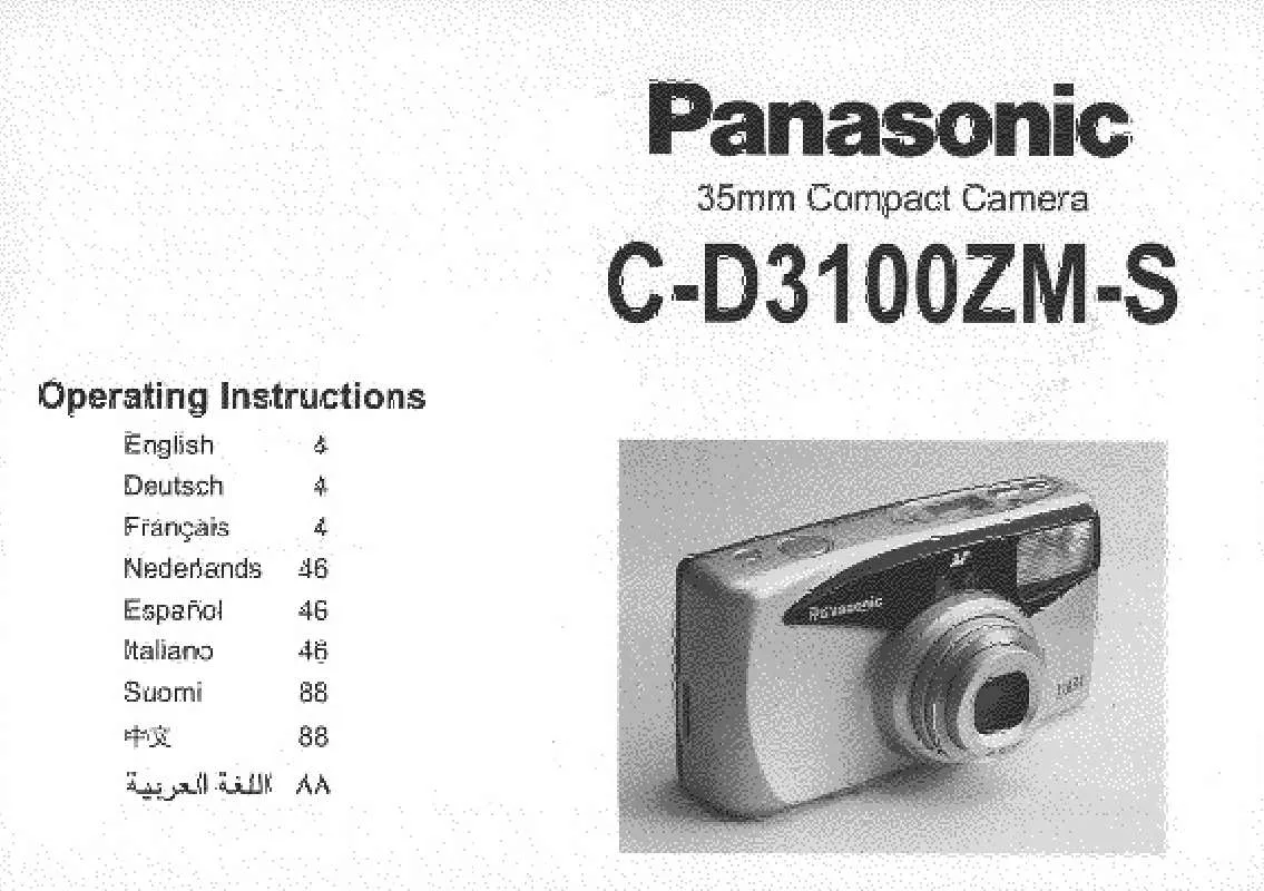 Mode d'emploi PANASONIC CD3100ZM