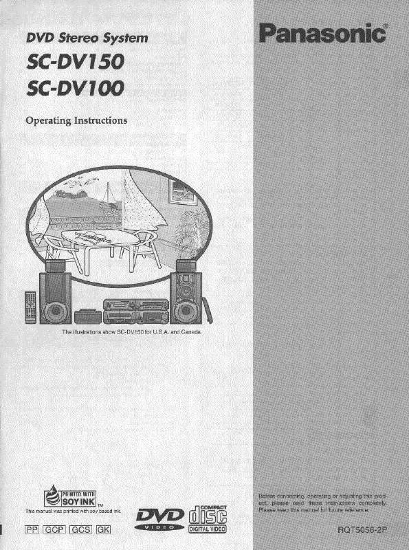 Mode d'emploi PANASONIC CDV100