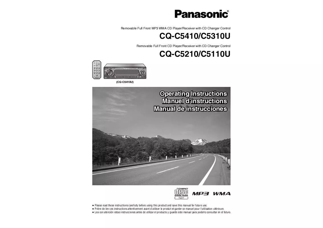 Mode d'emploi PANASONIC CQ-C5110