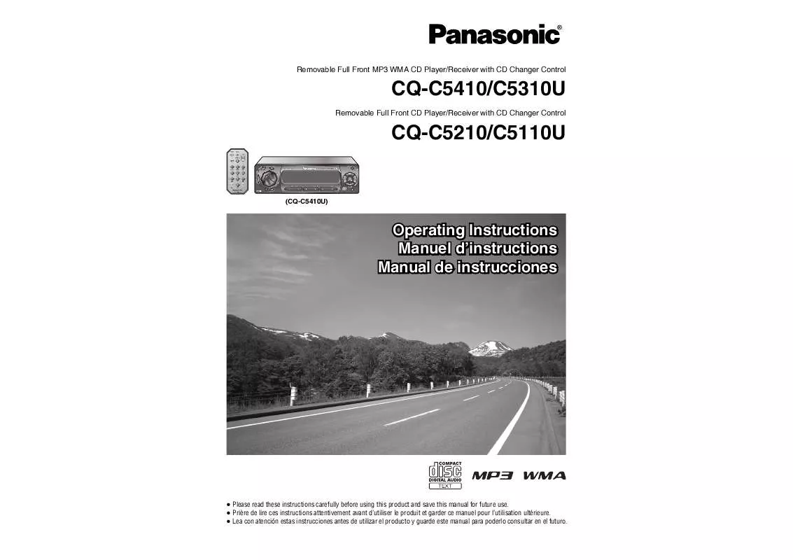 Mode d'emploi PANASONIC CQ-C5310