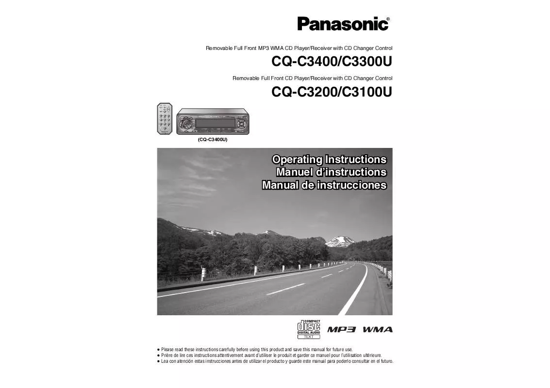 Mode d'emploi PANASONIC CQ-C3100U