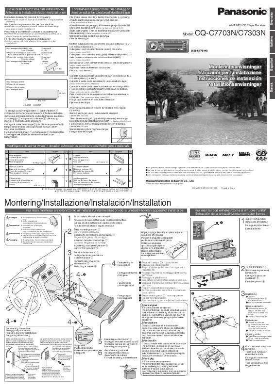 Mode d'emploi PANASONIC CQ-C7303N