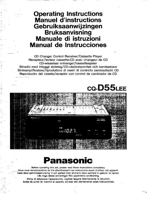 Mode d'emploi PANASONIC CQ-D55L