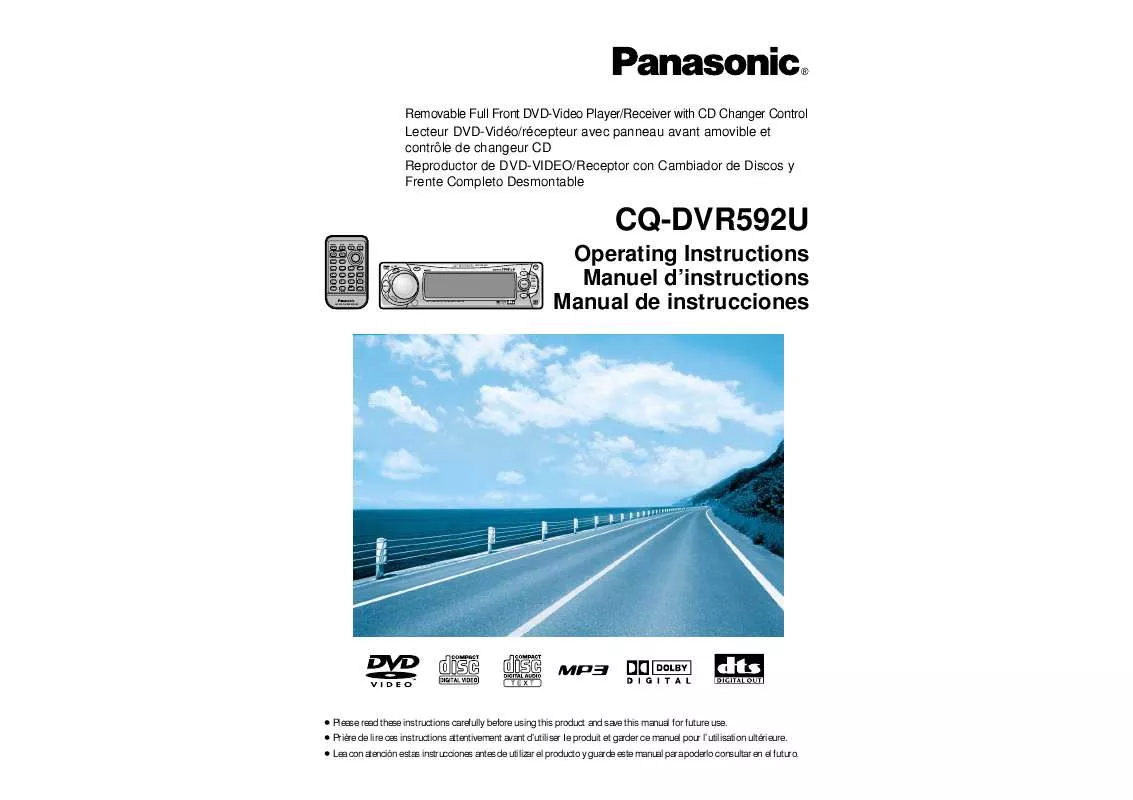 Mode d'emploi PANASONIC CQ-DVR592U