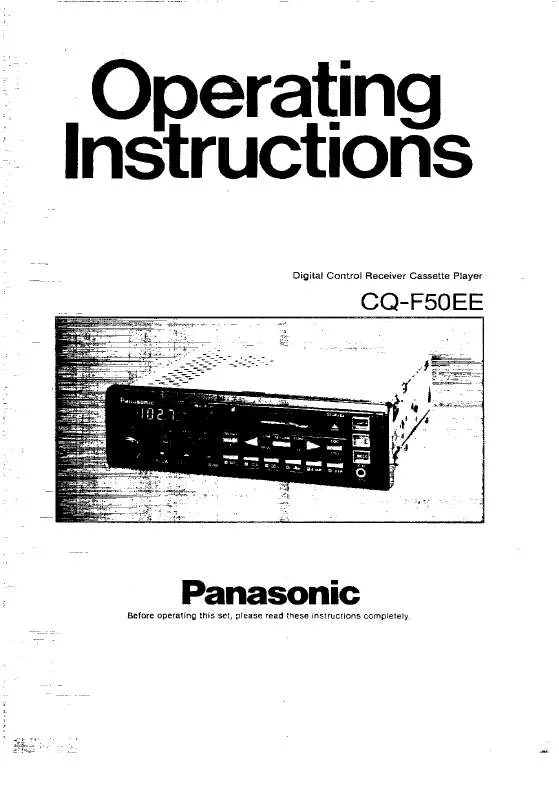 Mode d'emploi PANASONIC CQ-F50E