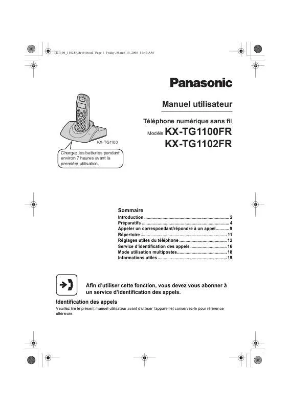 Mode d'emploi PANASONIC CT-2017F