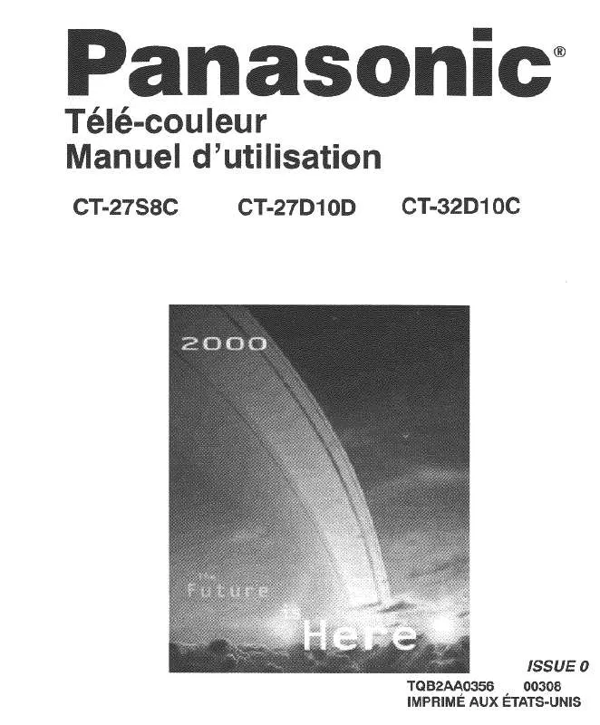 Mode d'emploi PANASONIC CT-27D10DB