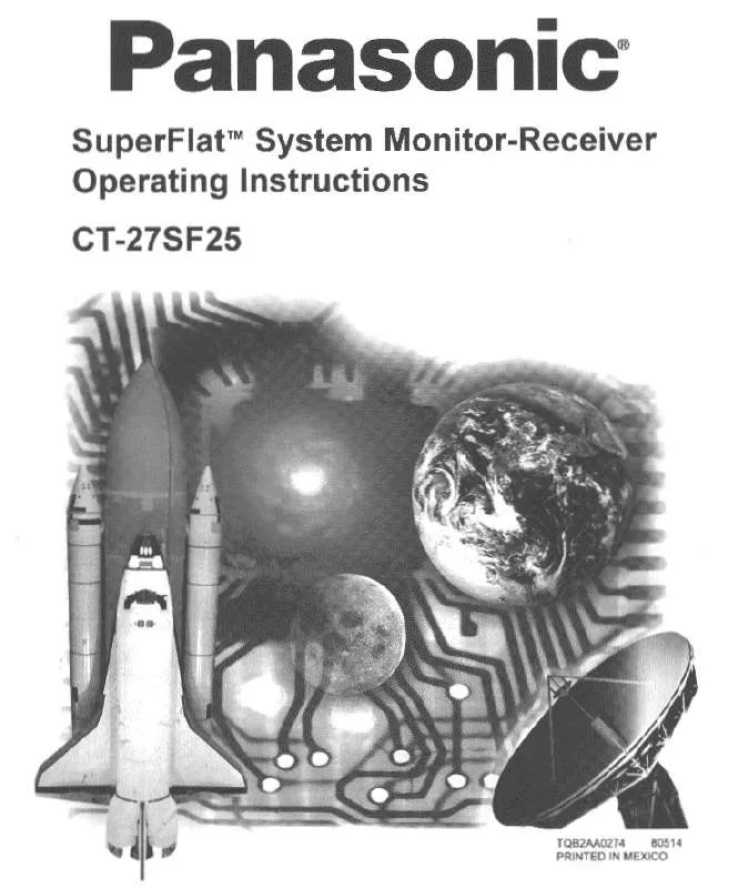 Mode d'emploi PANASONIC CT-27SF25