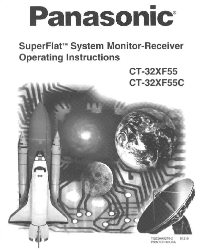 Mode d'emploi PANASONIC CT-32XF55W