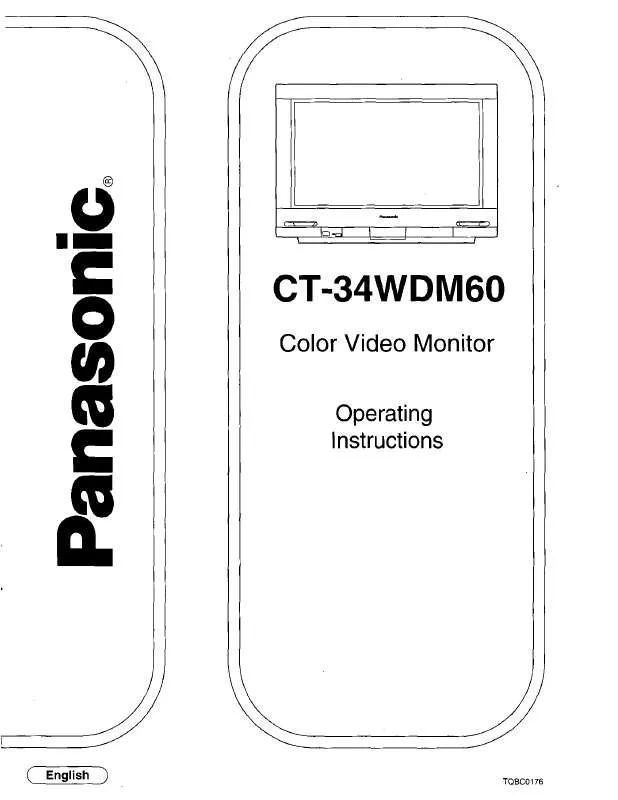 Mode d'emploi PANASONIC CT-34WDM60