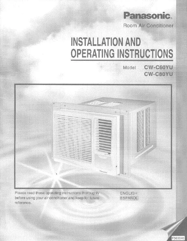 Mode d'emploi PANASONIC CW-C80YU