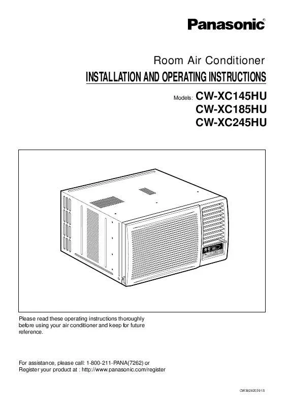 Mode d'emploi PANASONIC CW-XC145HU