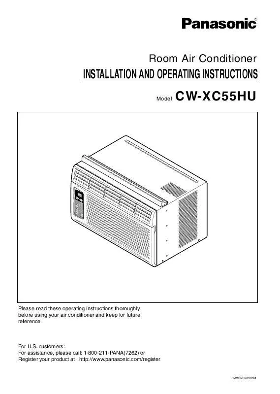 Mode d'emploi PANASONIC CW-XC55HU