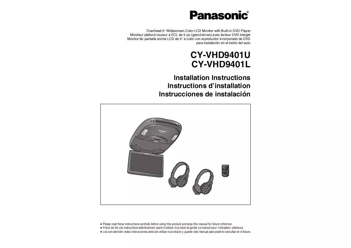 Mode d'emploi PANASONIC CY-VHD9401