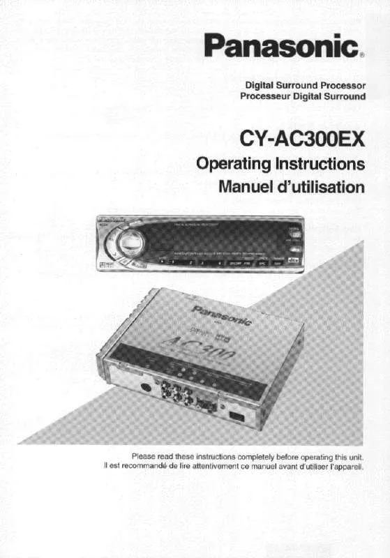 Mode d'emploi PANASONIC CY-AC300EX