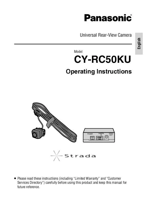 Mode d'emploi PANASONIC CY-RC50U