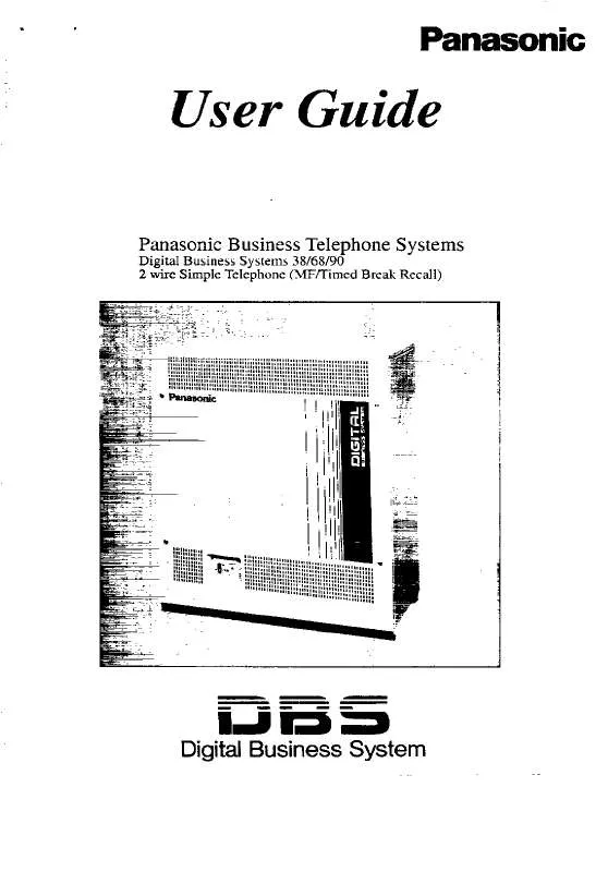 Mode d'emploi PANASONIC DBS