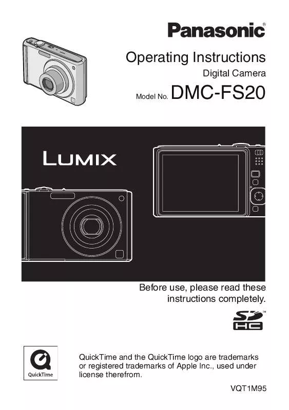 Mode d'emploi PANASONIC LUMIX DMC-FS20