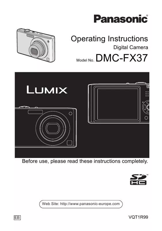 Mode d'emploi PANASONIC LUMIX DMC-FX37