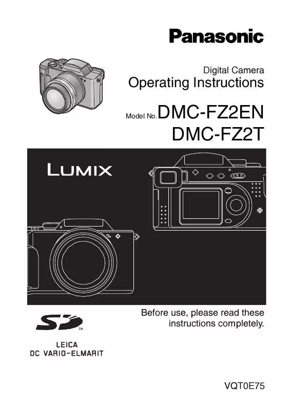 Mode d'emploi PANASONIC LUMIX DMC-FZ2EN