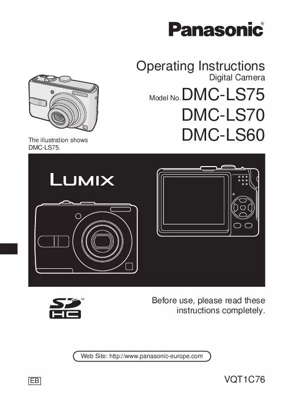 Mode d'emploi PANASONIC LUMIX DMC-LS70