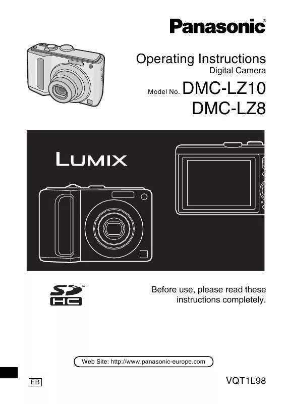 Mode d'emploi PANASONIC LUMIX DMC-LZ10