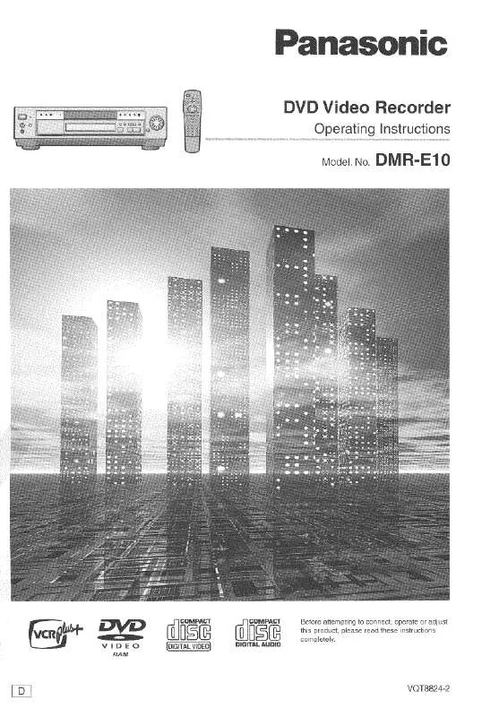 Mode d'emploi PANASONIC DMR-E10