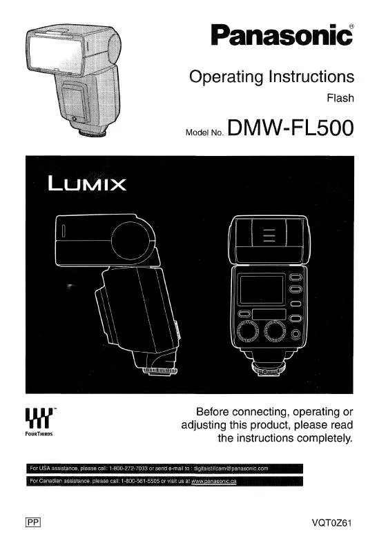 Mode d'emploi PANASONIC DMW-FL500