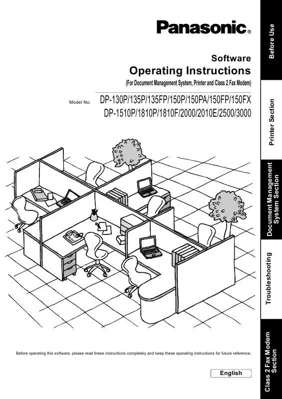 Mode d'emploi PANASONIC DP-135