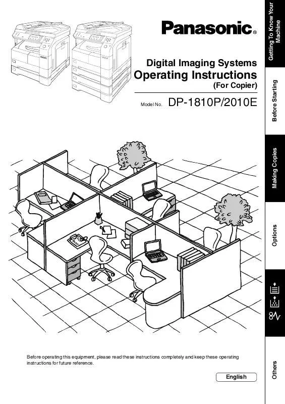 Mode d'emploi PANASONIC DP-2010E