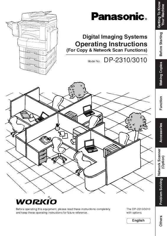 Mode d'emploi PANASONIC DP-2310