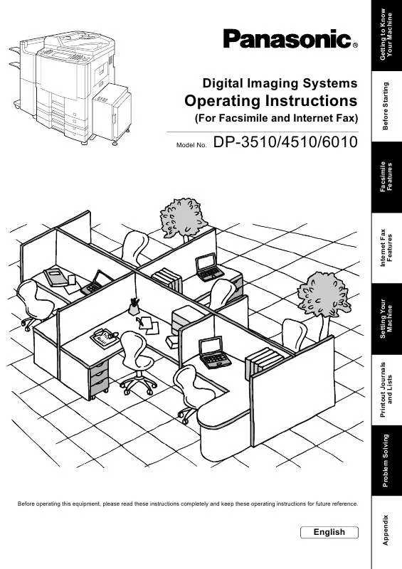 Mode d'emploi PANASONIC DP6010-FAX