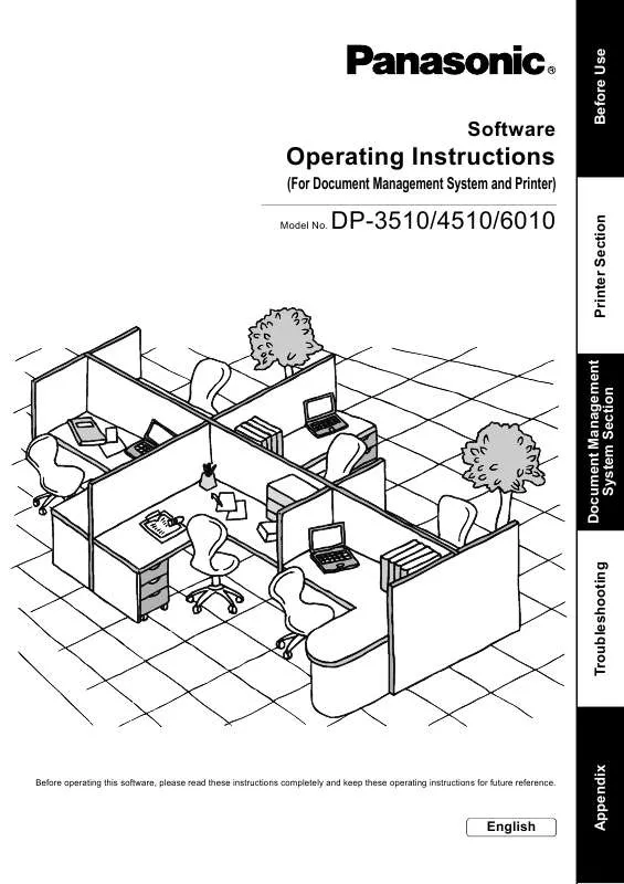 Mode d'emploi PANASONIC DP6010-PDMS